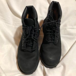 Timberland Black Youth Boots Size 3